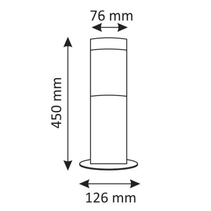 LED Zunanja svetilka LIVIA 1xE27/7W/230V 4000K IP44