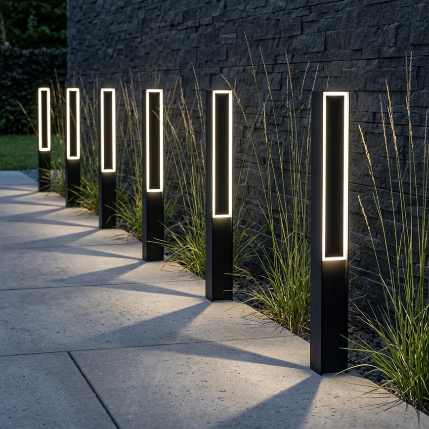 LED zunanja svetilka MODO LED/23,4W/230V 4000K IP44 80 cm črna