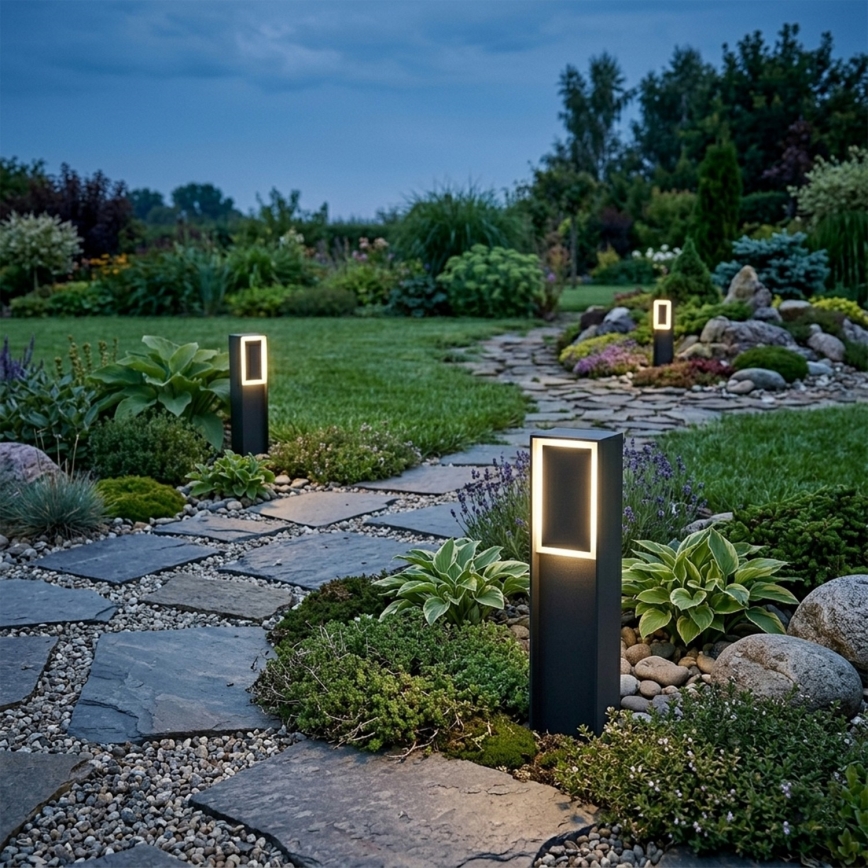 LED zunanja svetilka MODO LED/4,8W/230V 4000K IP54 30 cm črna