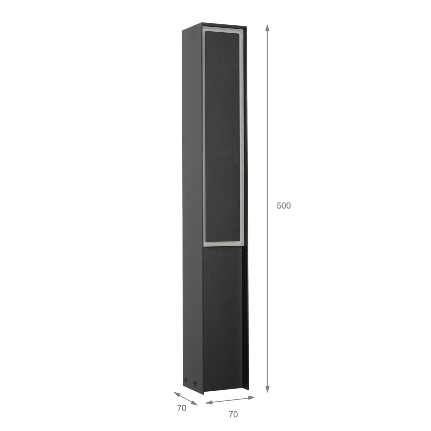 LED zunanja svetilka MODO LED/8W/230V 4000K IP44 50 cm črna
