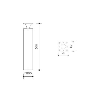 LED Zunanja svetilka ORNELA LED/6W/230V 3000K IP54 rjava