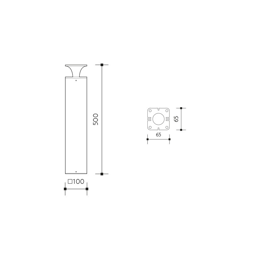 LED Zunanja svetilka ORNELA LED/6W/230V 3000K IP54 rjava