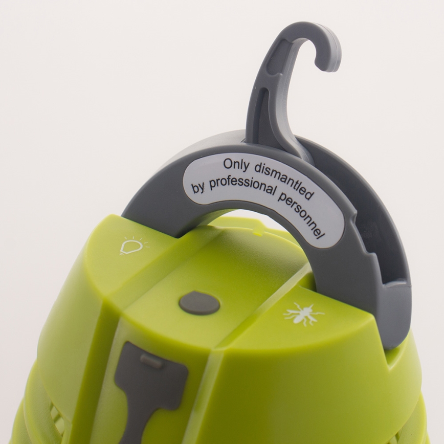 LED Zunanja svetilka s pastjo za insekte LED/5W/USB 1800mAh IP44