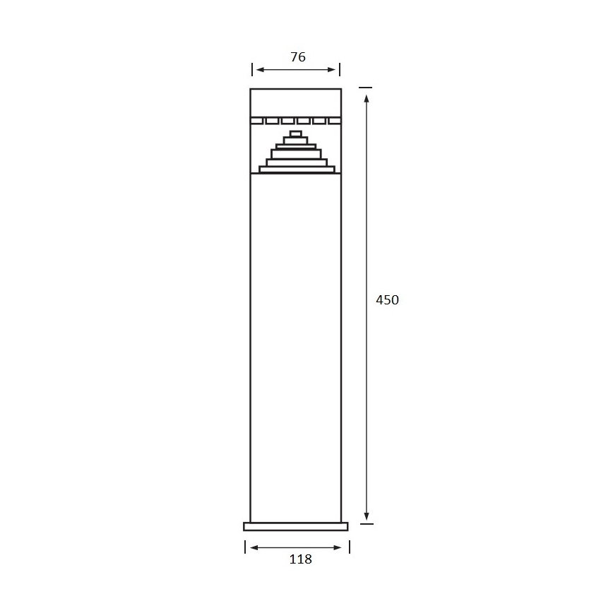Greenlux - LED Zunanja svetilka 1xLED/6W/230V IP44