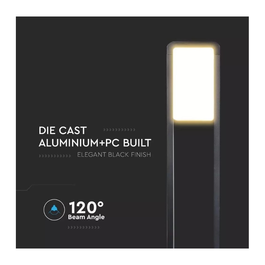 LED Zunanja svetilka SAMSUNG CHIP LED/10W/230V 3000K IP65 črna