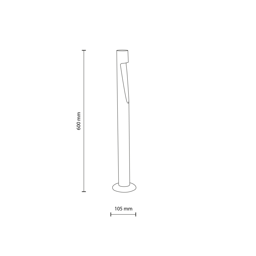 LED zunanja svetilka SENA M LED/5W/230V IP65 60 cm v bež barvi