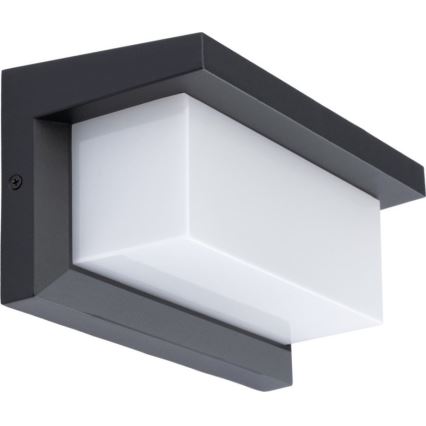 LED Zunanja stenska svetilka z žarnico s senzorjem za mrak NEELY 1xE27/9W/230V IP54 antracit