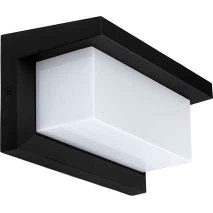 LED Zunanja stenska svetilka z žarnico s senzorjem za mrak NEELY 1xE27/9W/230V IP54 črna