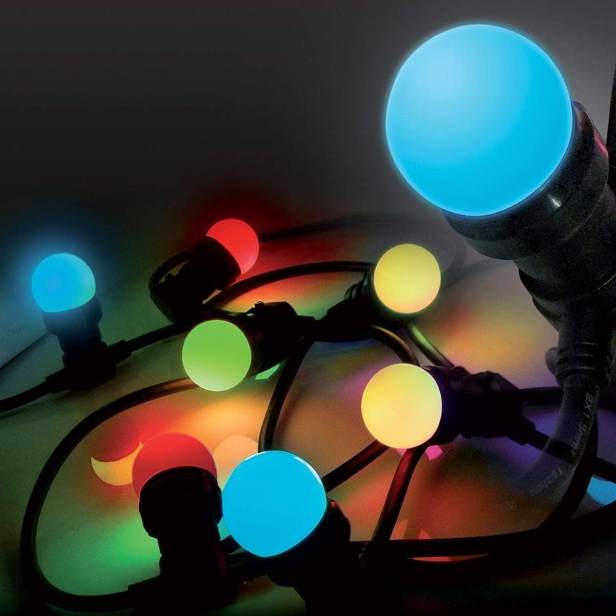 LED Zunanja svetlobna veriga EASY CONNECT 8xE27 5m IP44 multicolor