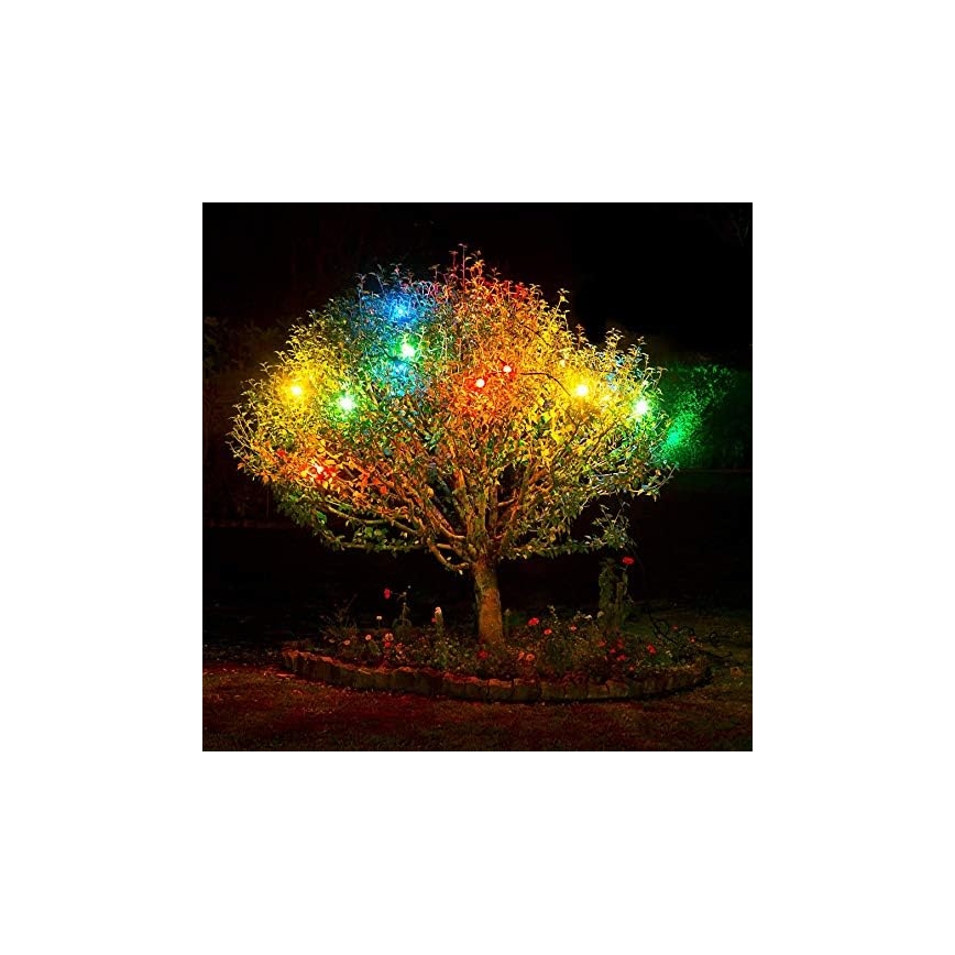 LED Zunanja svetlobna veriga EASY CONNECT 8xE27 5m IP44 multicolor