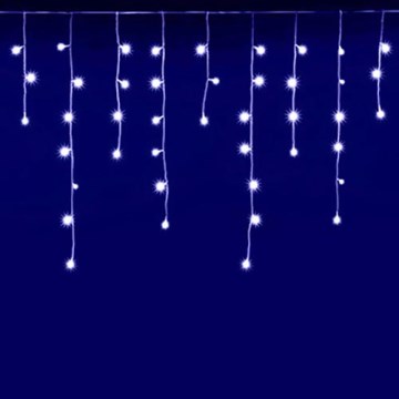 LED Zunanja svetlobna zavesa medsebojno povezljiva hladna bela IP44