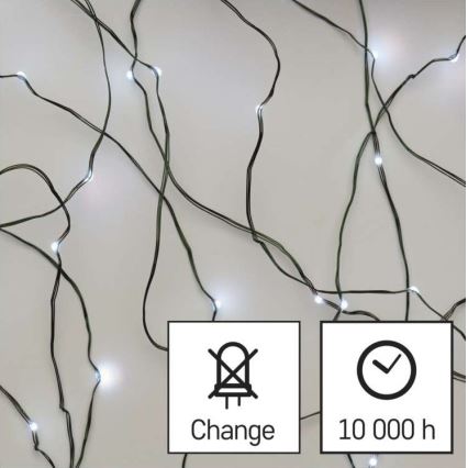 LED  zunanja veriga 150xLED/20m IP44 hladna bela