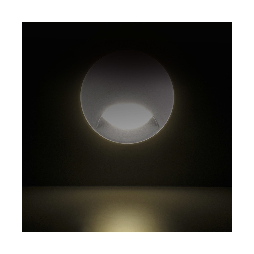 LED Zunanja vgradna stopniščna svetilka Q1 LED/3W/230V IP44