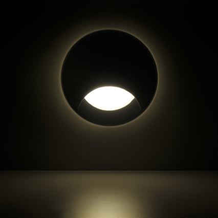LED Zunanja vgradna stopniščna svetilka Q1 LED/3W/230V IP44