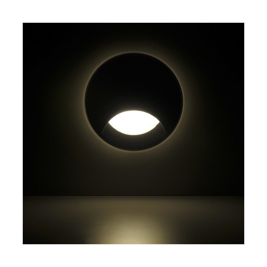 LED Zunanja vgradna stopniščna svetilka Q1 LED/3W/230V IP44