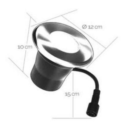 LED Zunanja vgradna svetilka EASY CONNECT 1xGU10/4W/230V 3000K IP65 okrogla