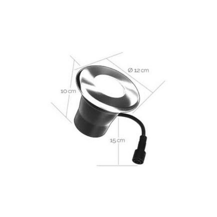 LED Zunanja vgradna svetilka EASY CONNECT 1xGU10/4W/230V 3000K IP65 okrogla