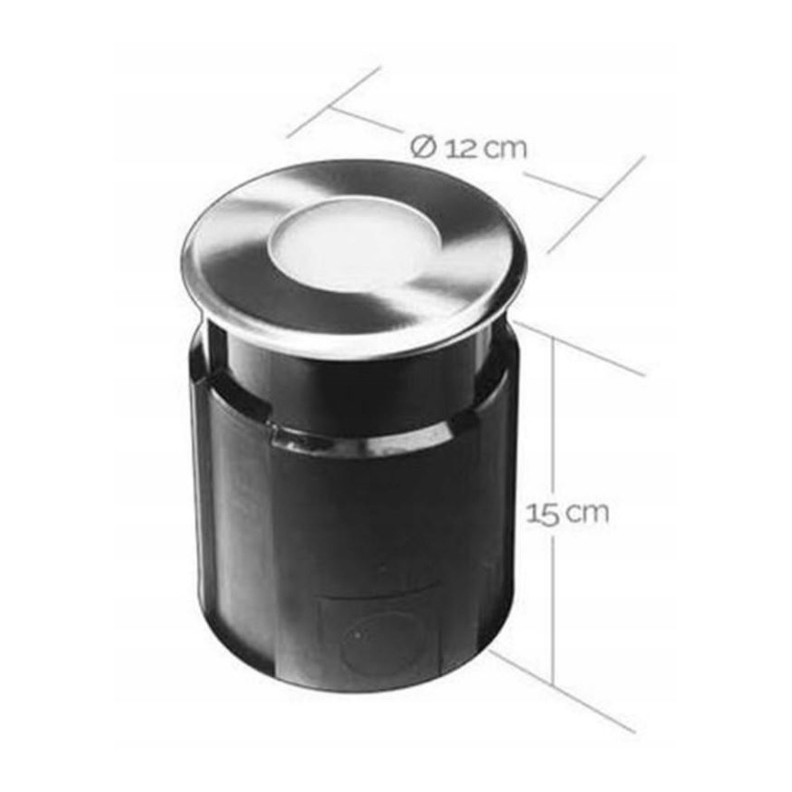 LED Zunanja vgradna svetilka EASY CONNECT 1xGU10/4W/230V 3000K IP65 okrogla