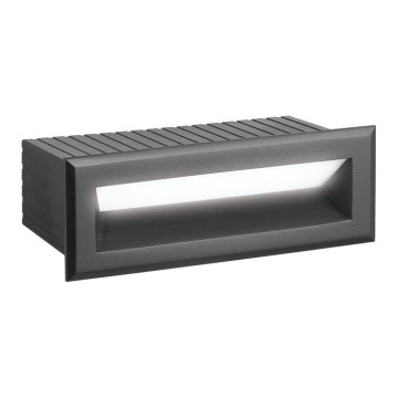 LED zunanja vgradna svetilka FLIK LED/3W/230V IP65 antracit