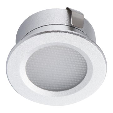 LED Zunanja vgradna svetilka IMBER LED/1W/12V 3000K pr. 3 cm 40 lm IP65 srebrna