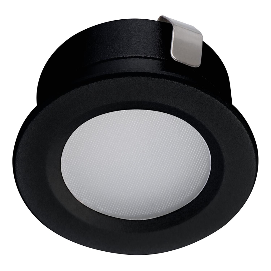 LED Zunanja vgradna svetilka IMBER LED/1W/12V 6500K pr. 3 cm 30 lm IP65 črna