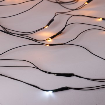 LED Zunanja  zavesa NET 240xLED/7,2W/230V 1,5x2 m IP44 topla bela