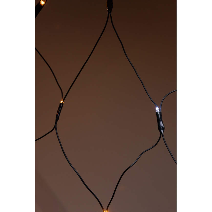 LED Zunanja  zavesa NET 240xLED/7,2W/230V 1,5x2 m IP44 topla bela