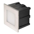 LED zunanje orientacijsko vgradno svetilo, vgrajena LED/1,5W, 3000K, IP65