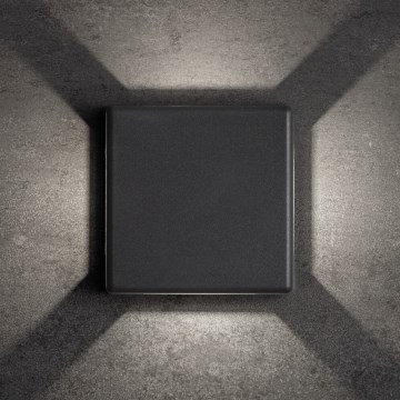 LED zunanje stensko svetilo REFAZI LED/6W/230V IP54 antracitno