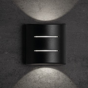 LED zunanje stensko svetilo REFAZI LED/6W/230V IP54 črno