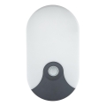LED Zunanje stensko svetilo s senzorjem gibanja LED/18W/230V IP44 antracit