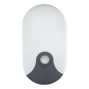 LED Zunanje stensko svetilo s senzorjem gibanja LED/18W/230V IP44 antracit