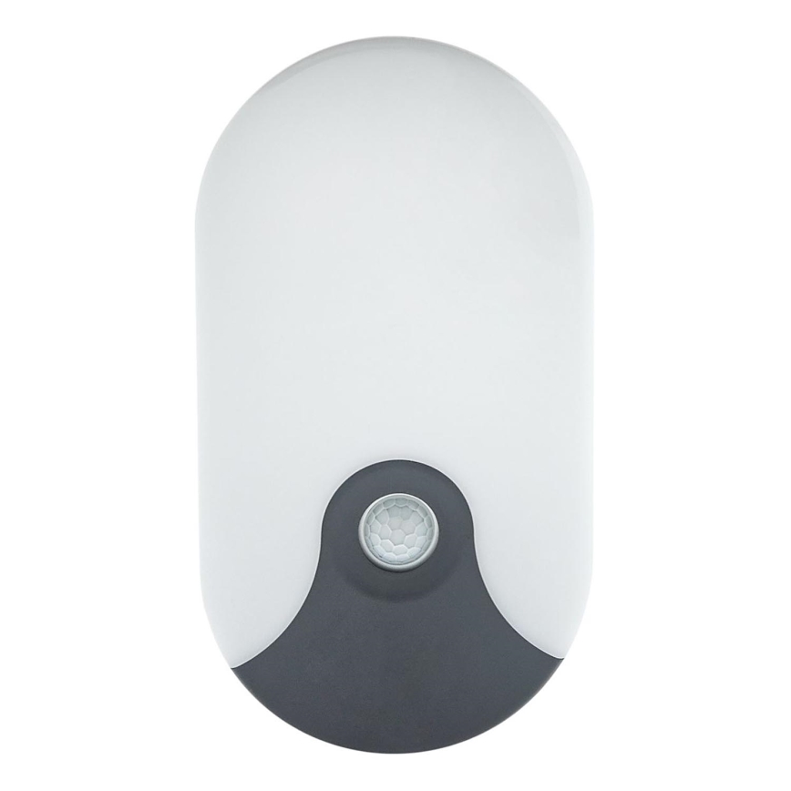 LED Zunanje stensko svetilo s senzorjem gibanja LED/18W/230V IP44 antracit