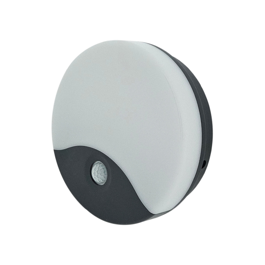 LED zunanje stensko svetilo s senzorjem gibanja LED/18W/230V IP44 belo