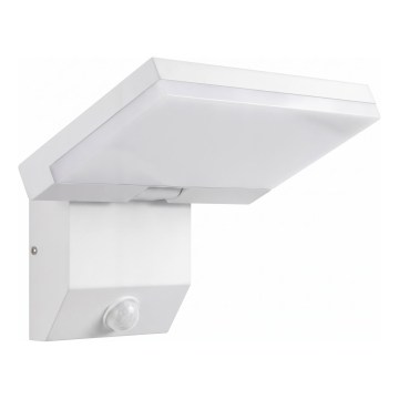 LED zunanje stensko svetilo s senzorjem gibanja LED/18W/230V IP44 belo