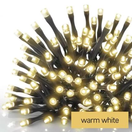 LED zunanji božični niz 100xLED/1x2m IP44 topla bela