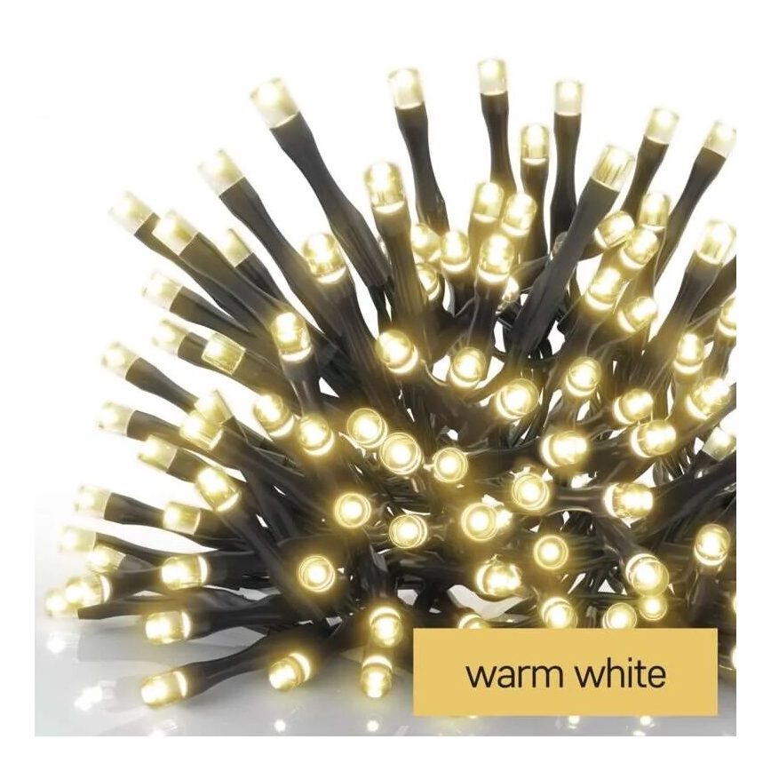 LED zunanji božični niz 100xLED/1x2m IP44 topla bela