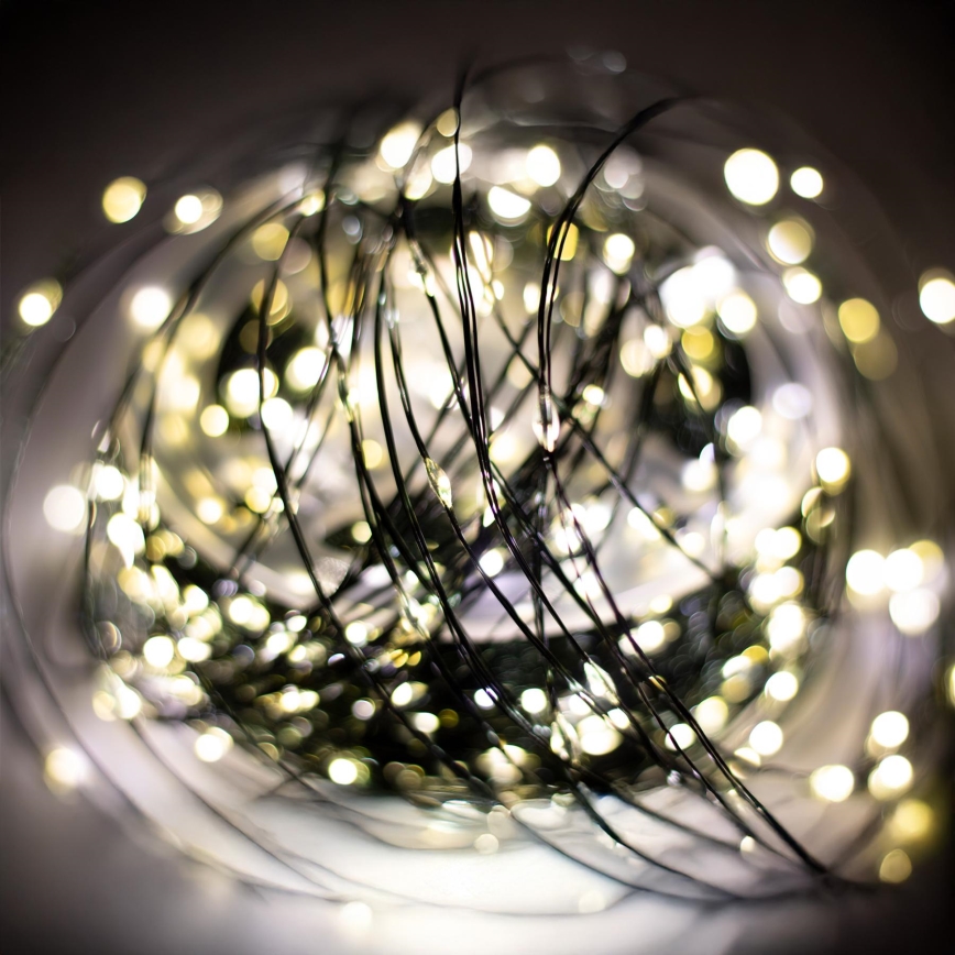 LED zunanji božični niz 1500xLED/230V 8 funkcij 153 m IP44 topla bela + daljinski upravljalnik