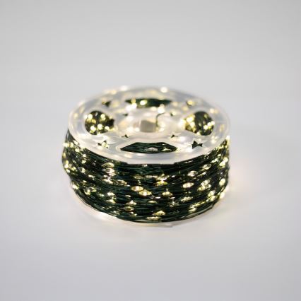 LED zunanji božični niz 1500xLED/230V 8 funkcij 153 m IP44 topla bela + daljinski upravljalnik