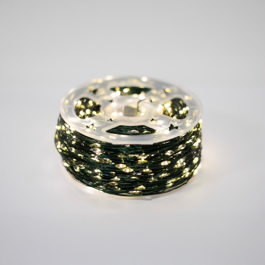 LED zunanji božični niz 1500xLED/230V 8 funkcij 153 m IP44 topla bela + daljinski upravljalnik