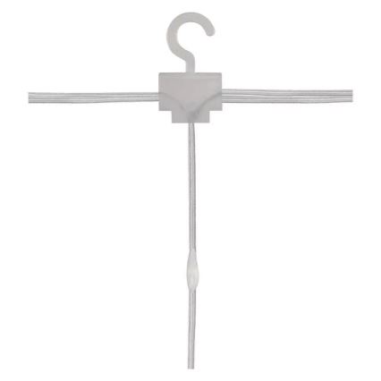 LED zunanji božični niz, 300 LED / 8 funkcij, 5,9 m, IP44, topla bela