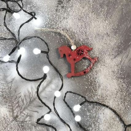 LED Zunanji božični niz 480xLED/8 funkcij 53m hladno bela IP44