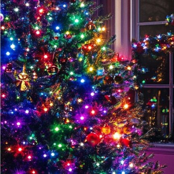 LED Zunanji božični niz 500xLED/230V 8+4 funkcij 40 m IP44 večbarven