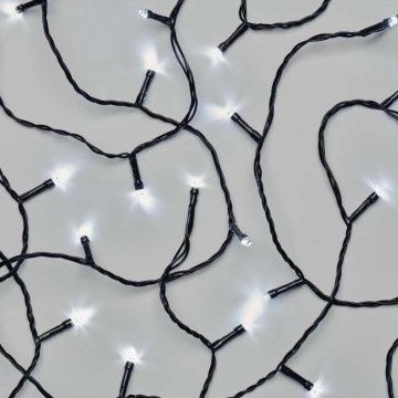 LED zunanji božični niz 50xLED/5m IP44 hladna bela