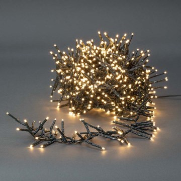 LED zunanji božični niz 768xLED/7 funkcij, 8,6 m, IP44, topla bela