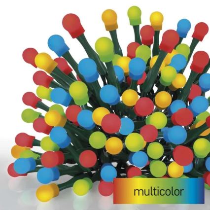 LED Zunanji božični niz 80xLED/8 funkcij 13m večbarven IP44