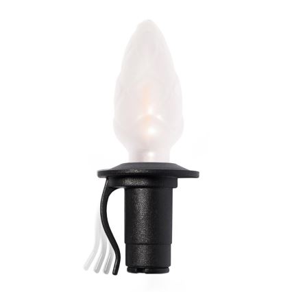 LED zunanji božični niz CONE FILAMENT 20xE10 19m barvna/topla bela IP44, Izdelano na Češkem