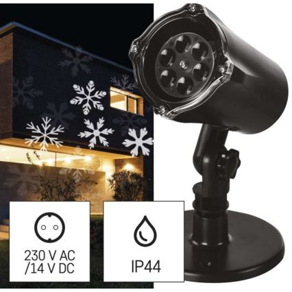 LED Zunanji božični projektor LED/3,6W/230V IP44 hladna bela