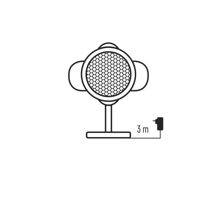 LED Zunanji božični projektor LED/4W/230V IP44 bel