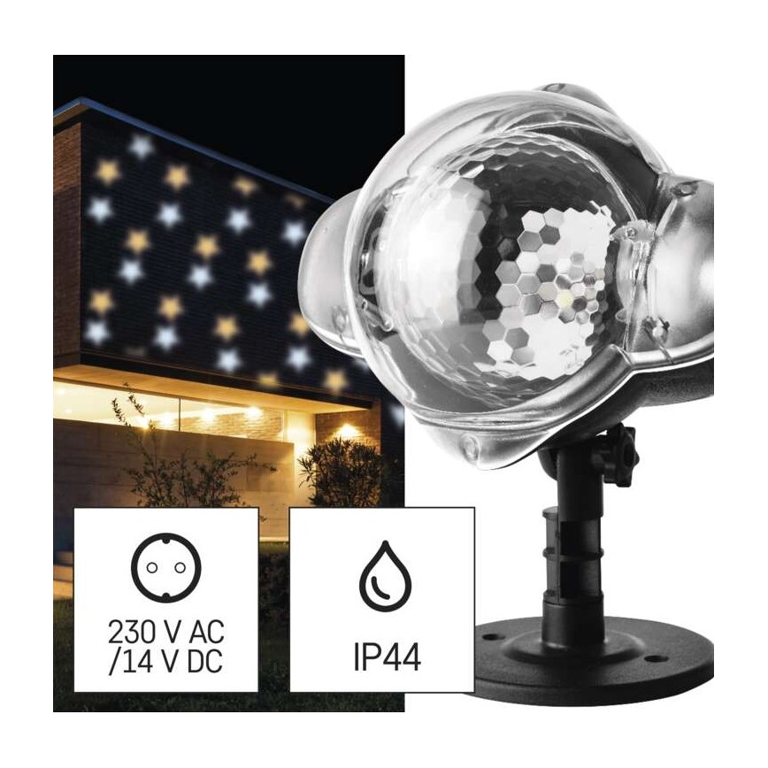 LED Zunanji božični projektor LED/4W/230V IP44 topla/hladna bela